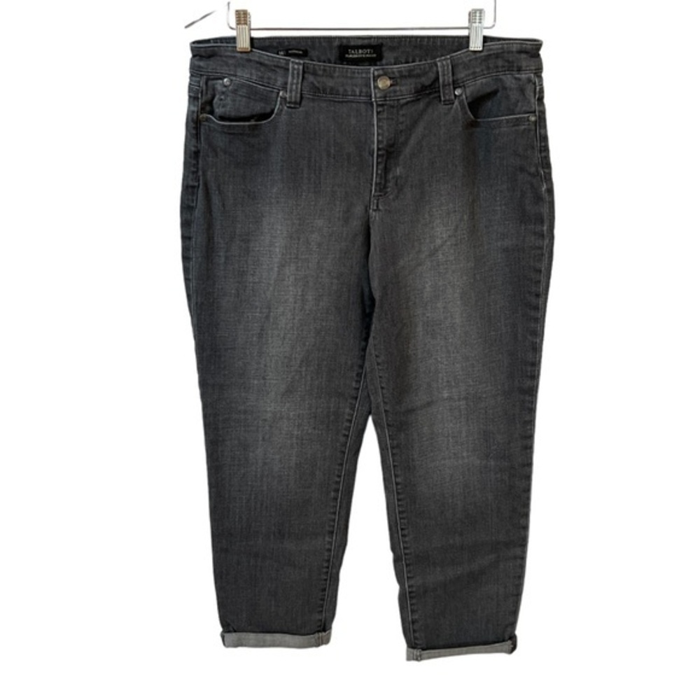 Talbots Boyfriend crop jeans gray / black